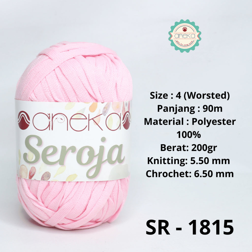 KATALOG - Benang Rajut Seroja / Pipih / Spaghetti Yarn - 200 GRAM