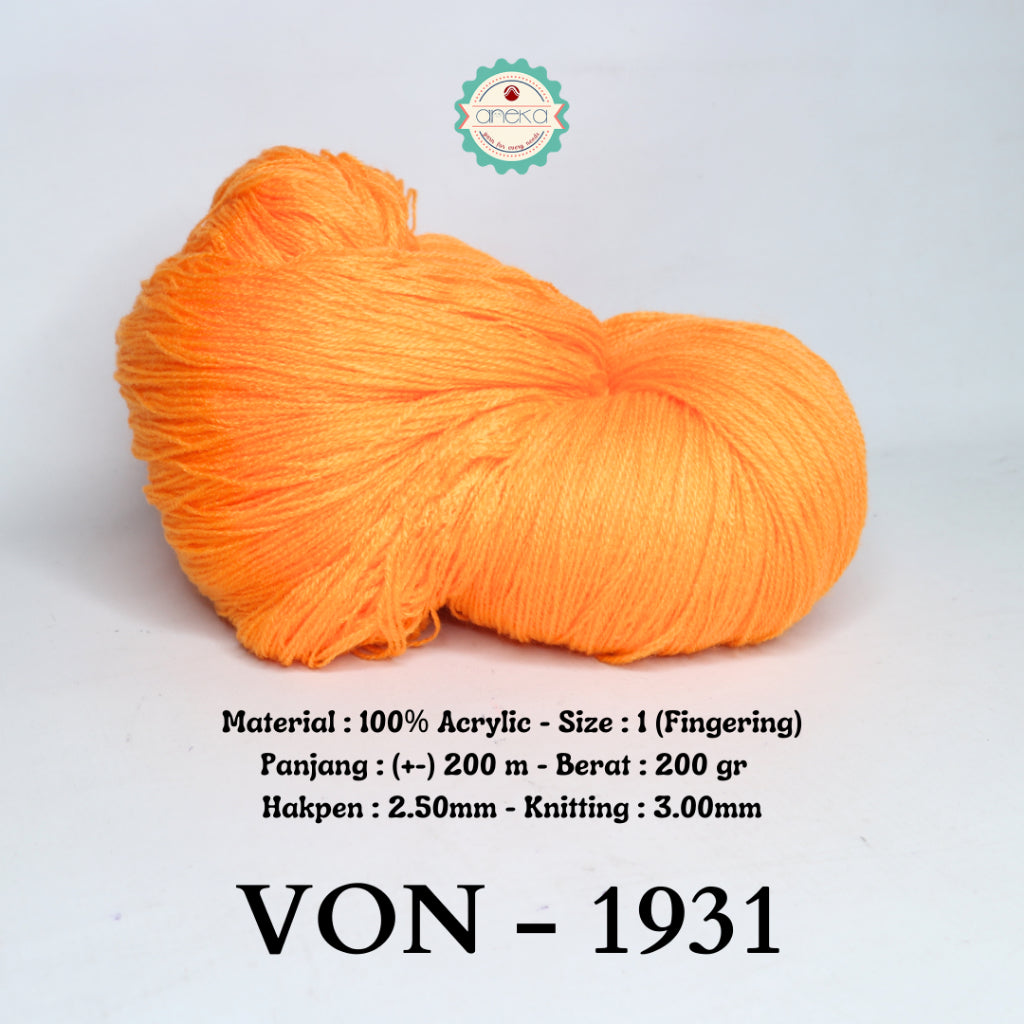 KATALOG - Benang Rajut Wool / Wol / Siet Yarn 200 gram VONEL (BENTUK HANK, TIDAK DIGULUNG) PART 1