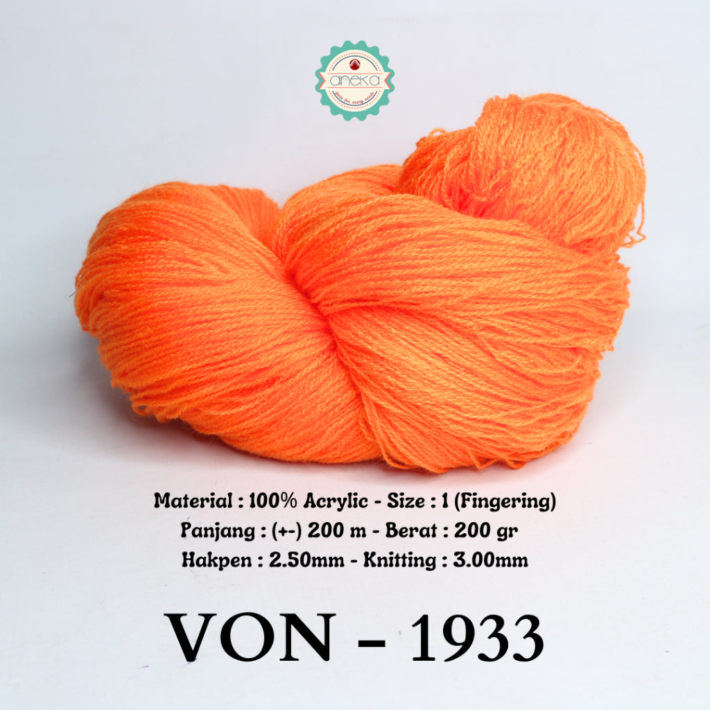 KATALOG - Benang Rajut Wool / Wol / Siet Yarn 200 gram VONEL (BENTUK HANK, TIDAK DIGULUNG) PART 1