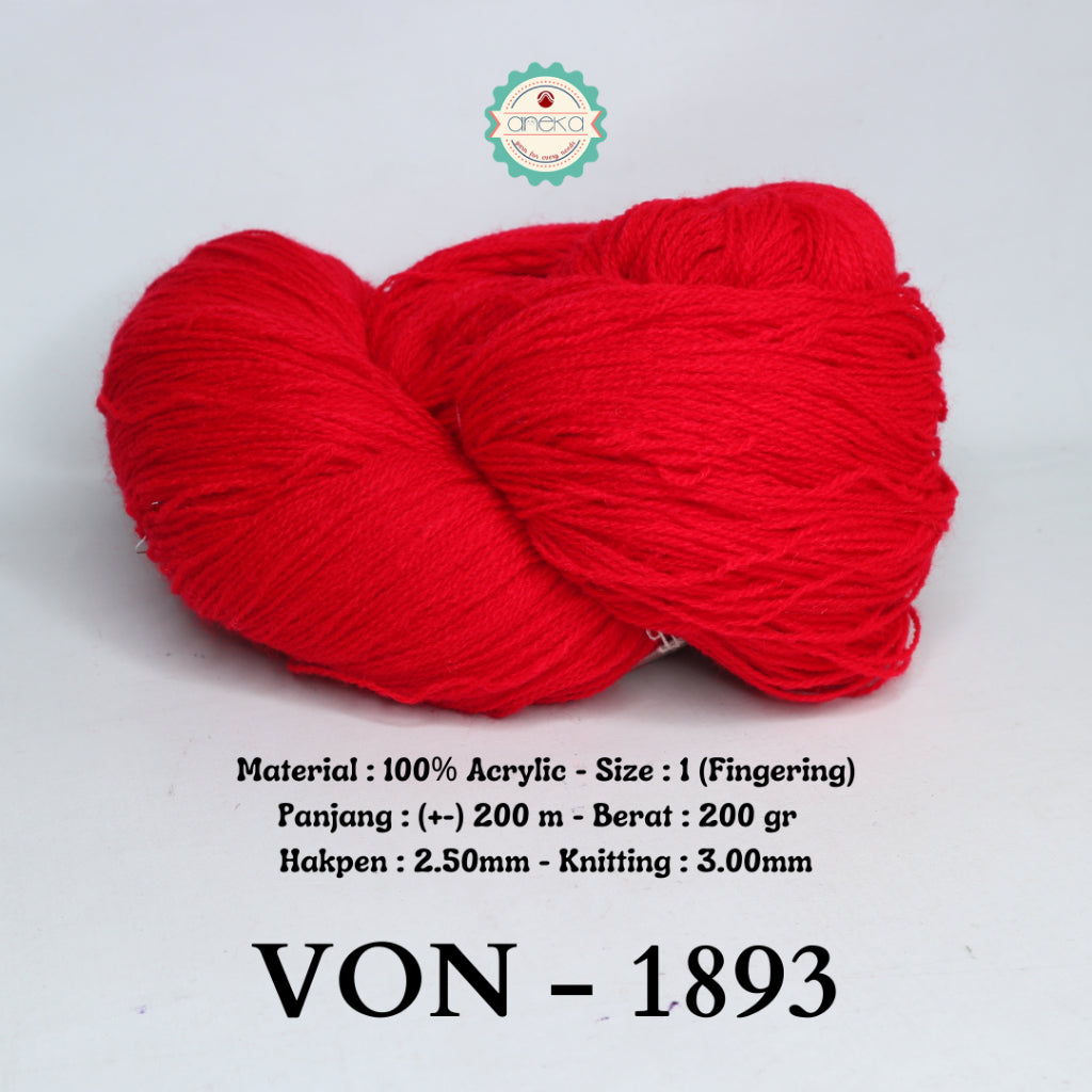 KATALOG - Benang Rajut Wool / Wol / Siet Yarn 200 gram VONEL (BENTUK HANK, TIDAK DIGULUNG) PART 1