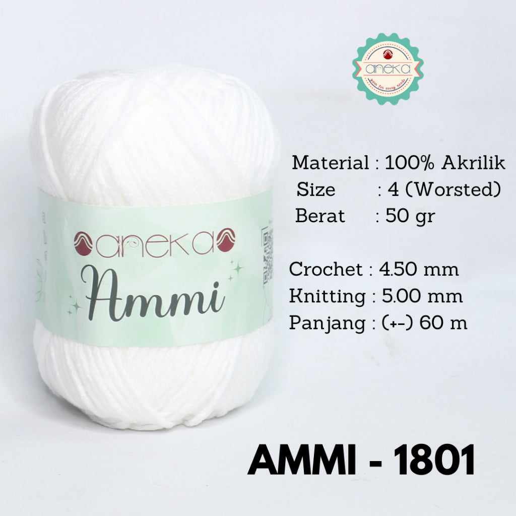 KATALOG - Benang Rajut Ammi / 100% Acrylic / 6 Ply Akrilik