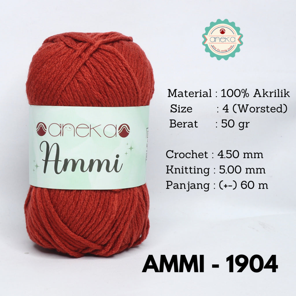 KATALOG - Benang Rajut Ammi / 100% Acrylic / 6 Ply Akrilik