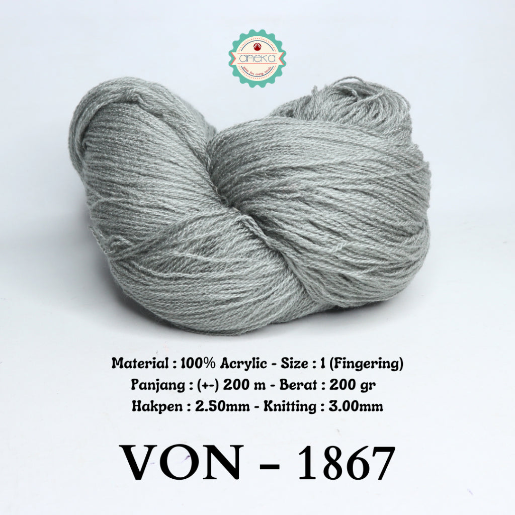 KATALOG - Benang Rajut Wool / Wol / Siet Yarn 200 gram VONEL (BENTUK HANK, TIDAK DIGULUNG) PART 1