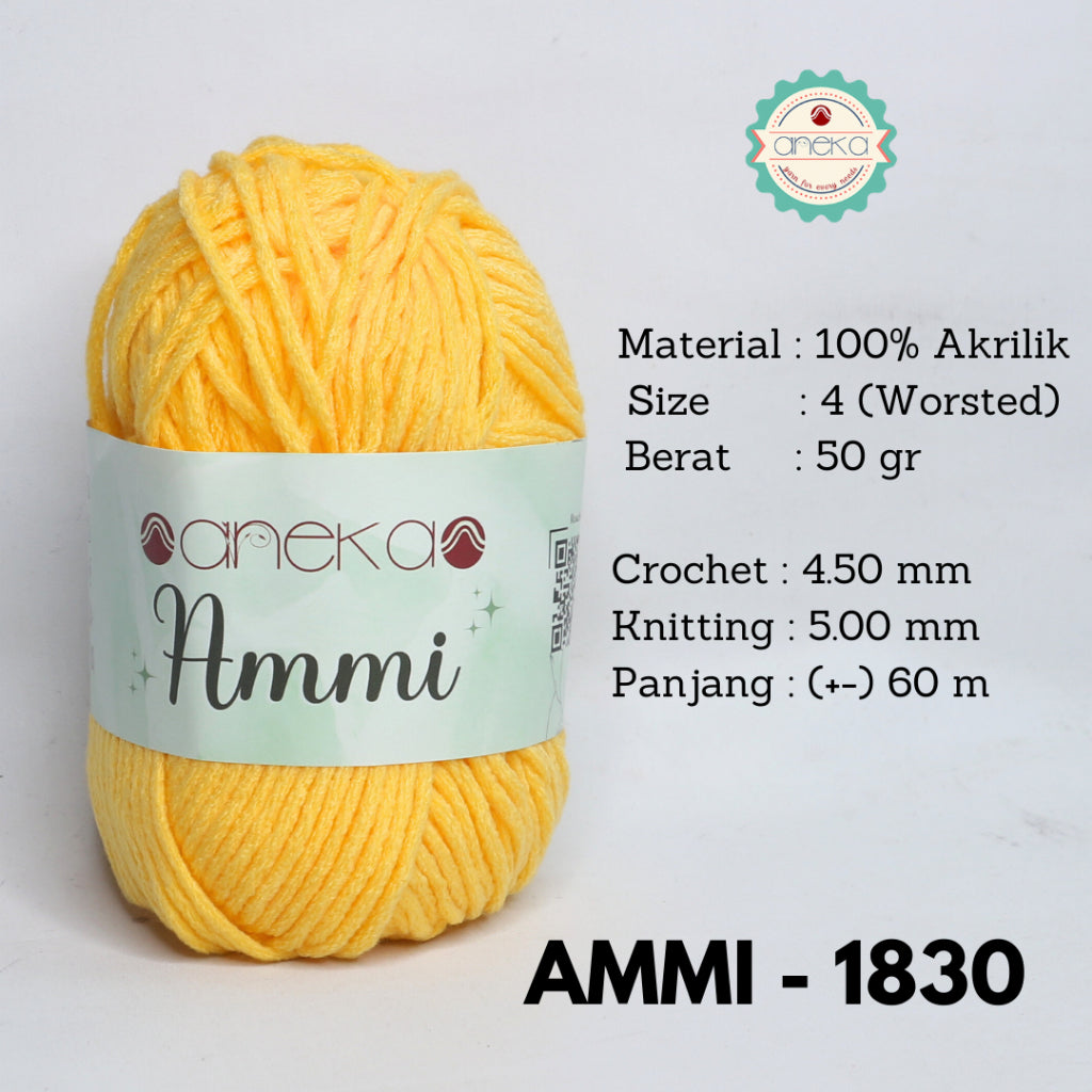 KATALOG - Benang Rajut Ammi / 100% Acrylic / 6 Ply Akrilik