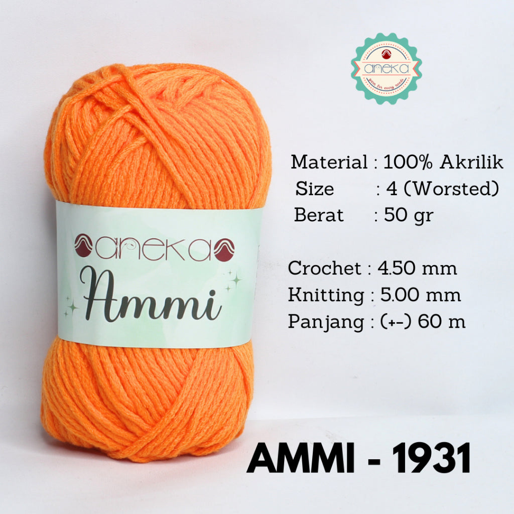 KATALOG - Benang Rajut Ammi / 100% Acrylic / 6 Ply Akrilik