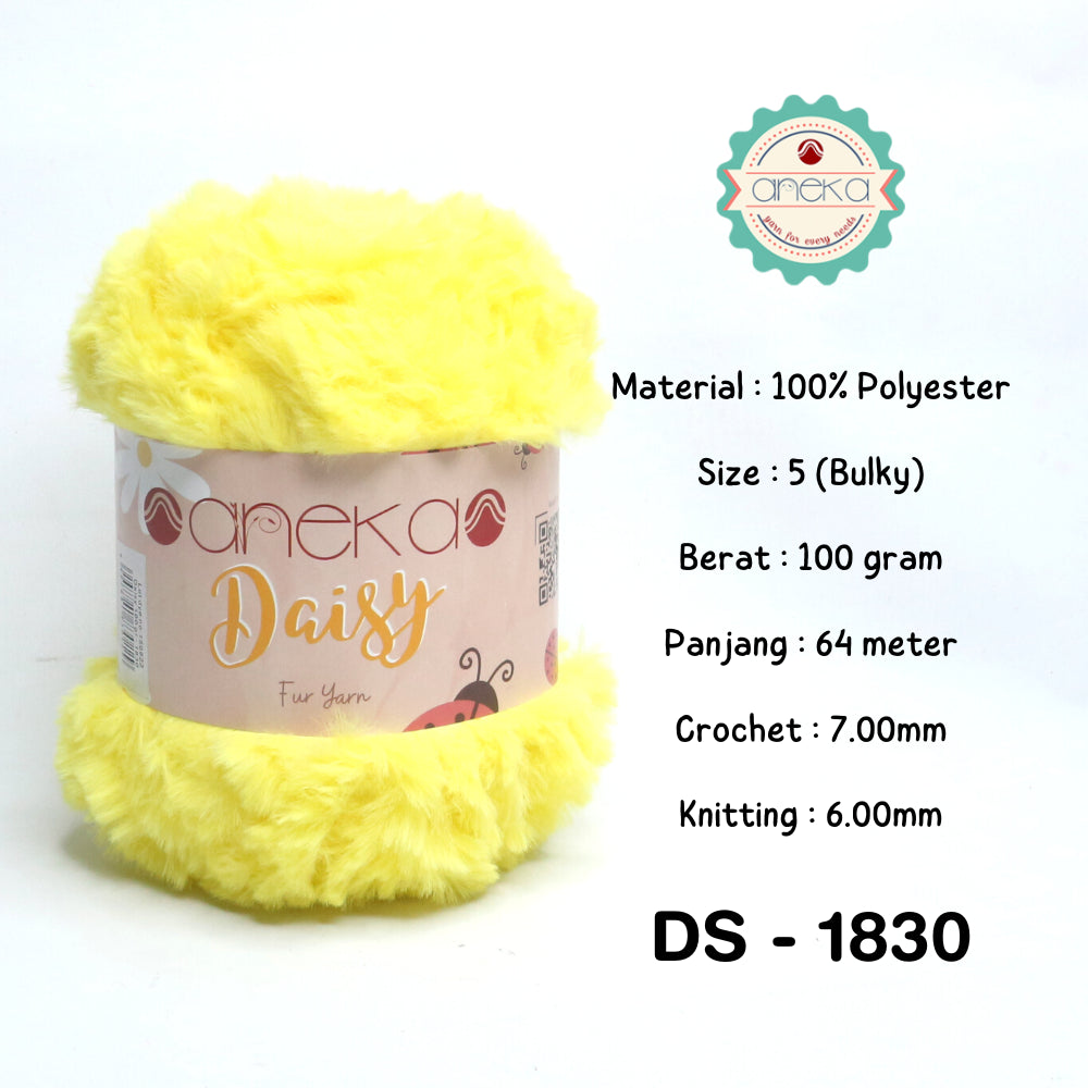 KATALOG - Benang Rajut Bulu Daisy (Fur Yarn) / Soft Fluffy Fur Faux Polyester 2