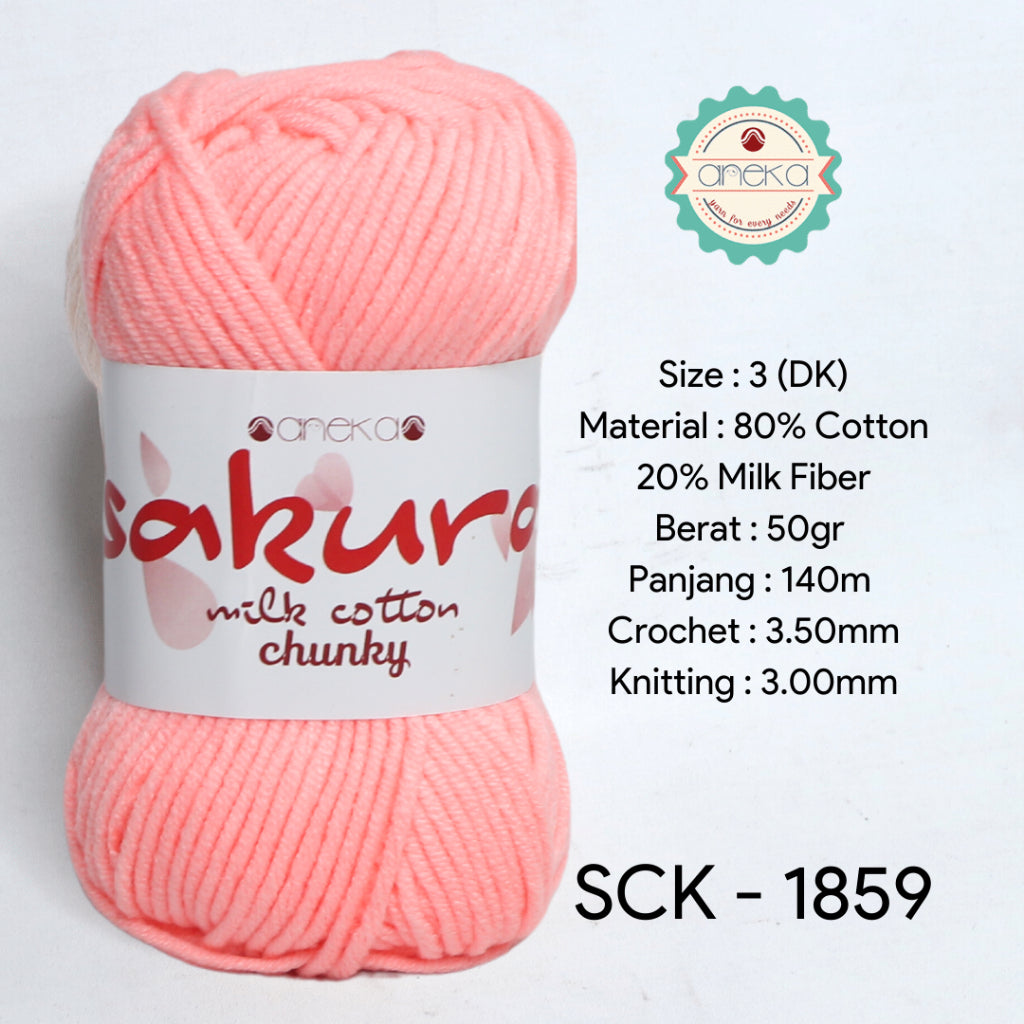 KATALOG - Benang Rajut Katun Susu Sakura Milk Cotton Chunky PART 1