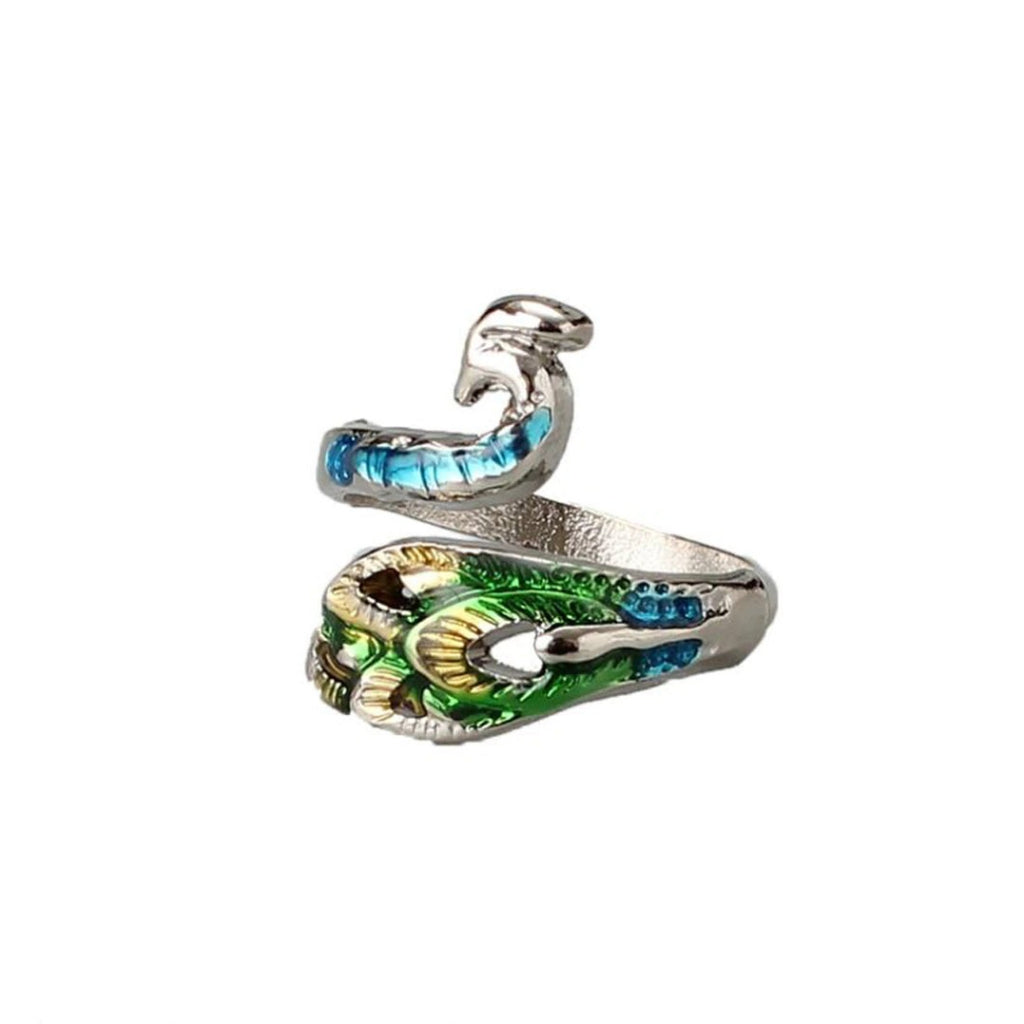 ANEKA - Ring Thimble Bentuk Merak / Cincin Thimble Pelindung Jari