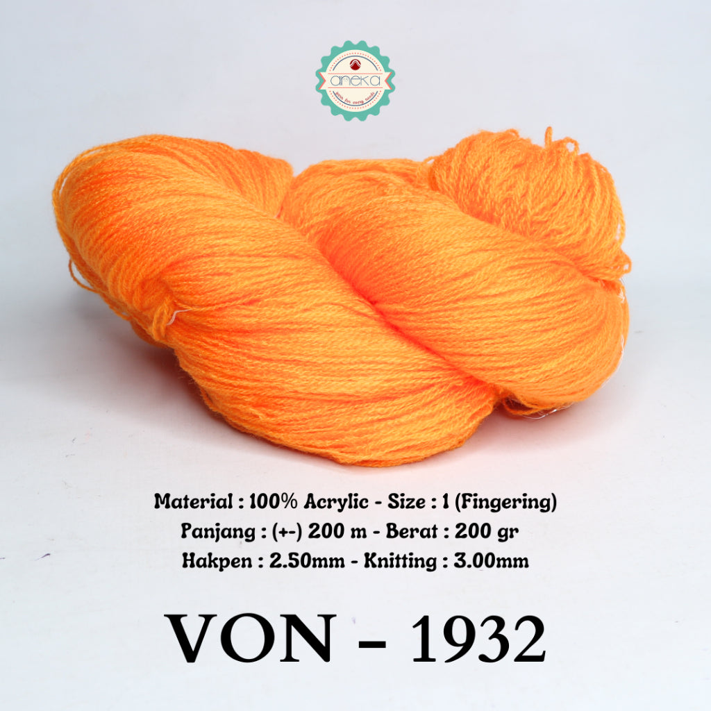KATALOG - Benang Rajut Wool / Wol / Siet Yarn 200 gram VONEL (BENTUK HANK, TIDAK DIGULUNG) PART 1