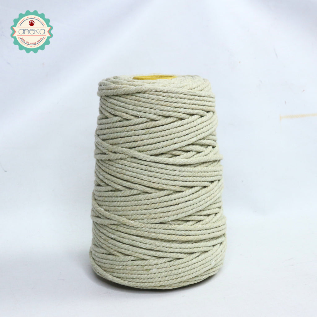 KATALOG - Benang Tali katun / tali macrame makrame warna warni 500 gr / 4mm