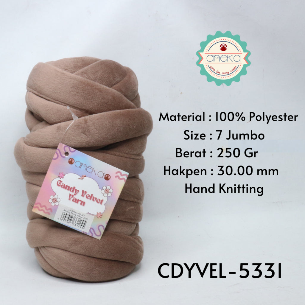 KATALOG - Benang Rajut Candy Velvet / Chunky Yarn / Bludru