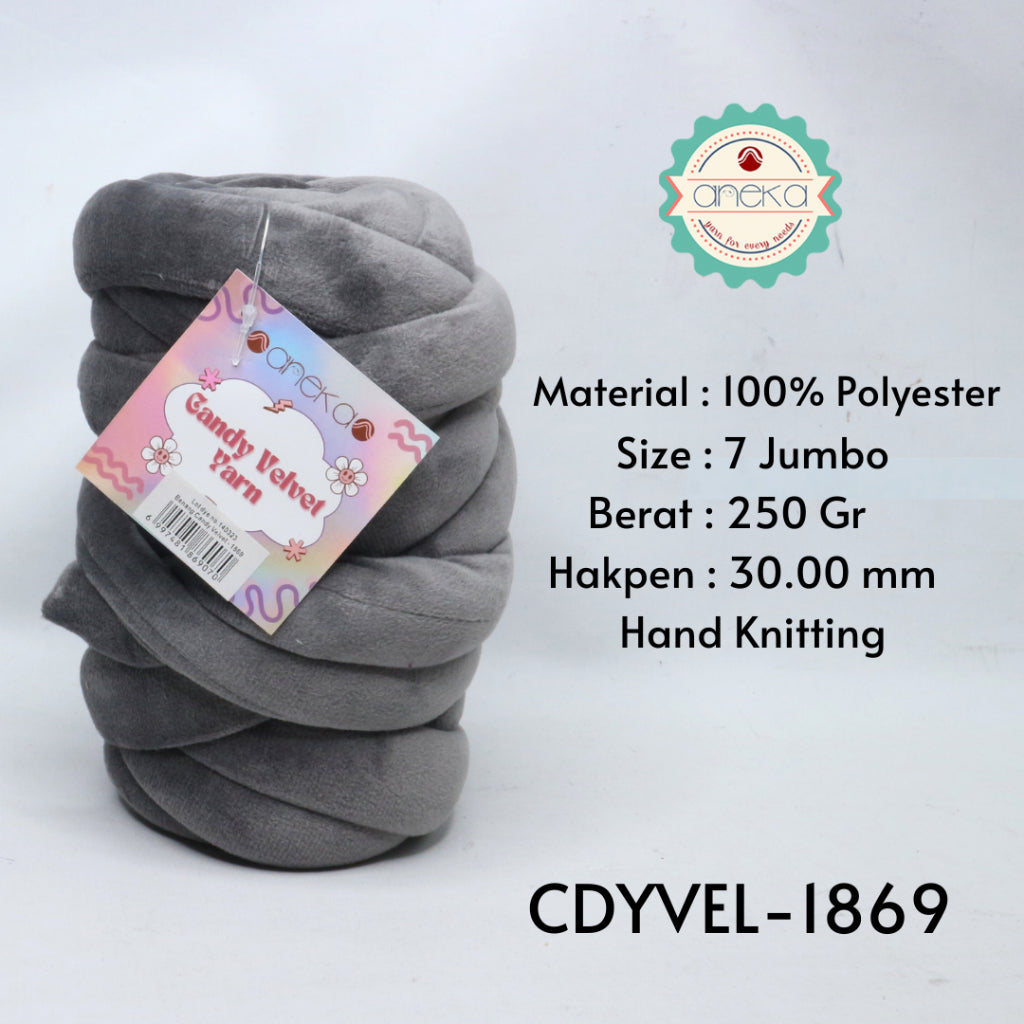 KATALOG - Benang Rajut Candy Velvet / Chunky Yarn / Bludru