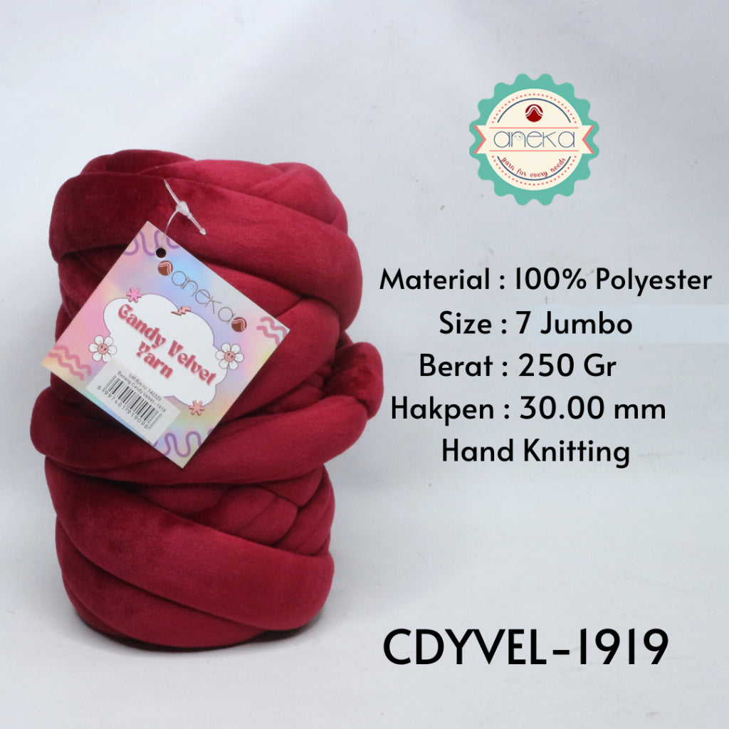 KATALOG - Benang Rajut Candy Velvet / Chunky Yarn / Bludru