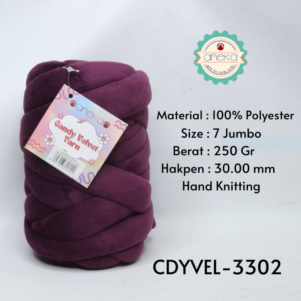 KATALOG - Benang Rajut Candy Velvet / Chunky Yarn / Bludru