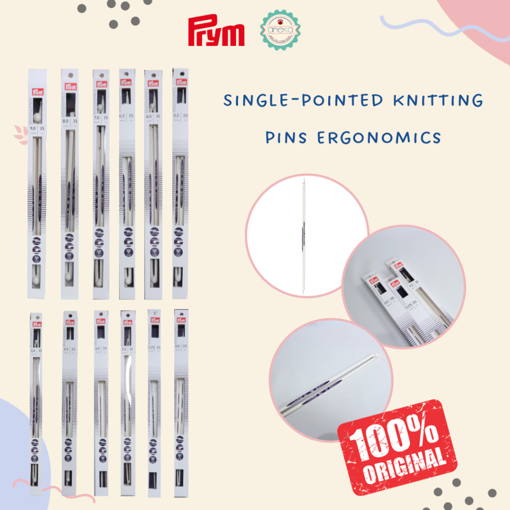 Prym - Single-Pointed Knitting Needles Ergonomics 35 CM