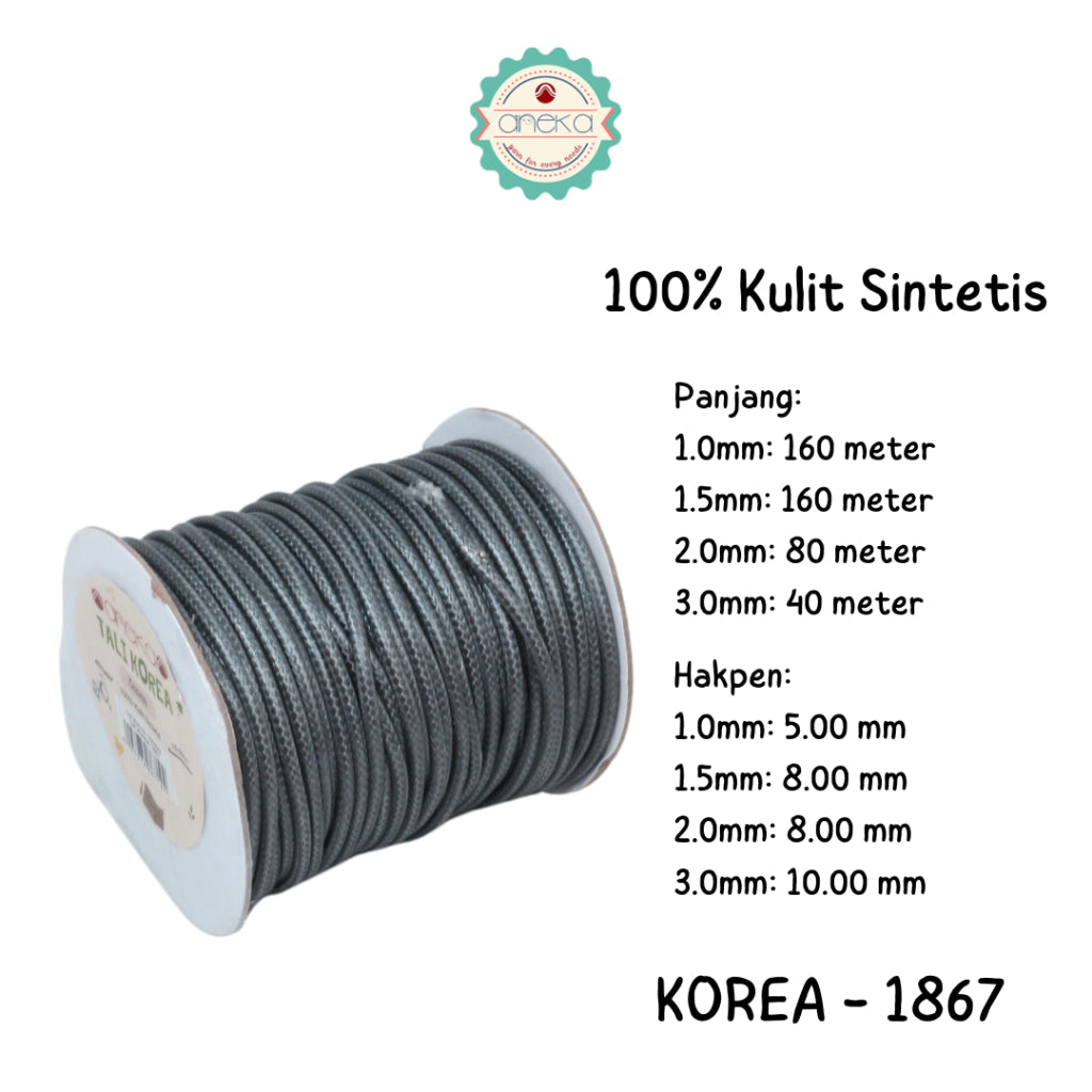 KATALOG - Tali Kulit Gelang Korea Warna / Wax Cord Part 2