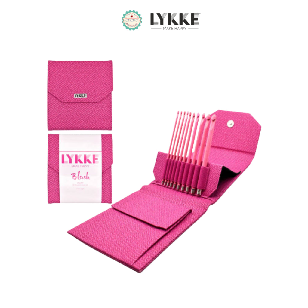 LYKKE - Blush Crochet Hook Set / Alat Rajut Jarum Rajut Hakpen Knitting