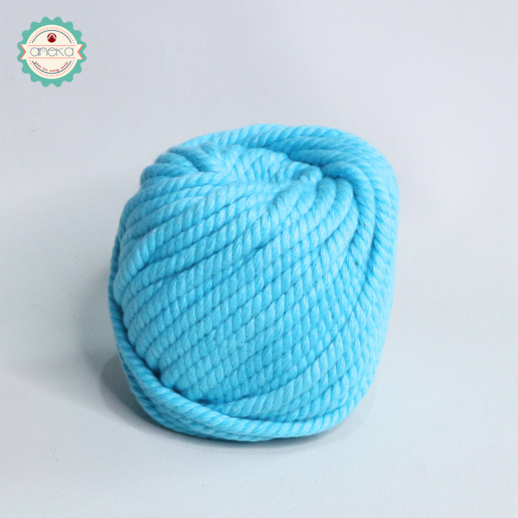 KATALOG - Benang Tali katun/tali macrame makrame warna 100 Gr - 4mm