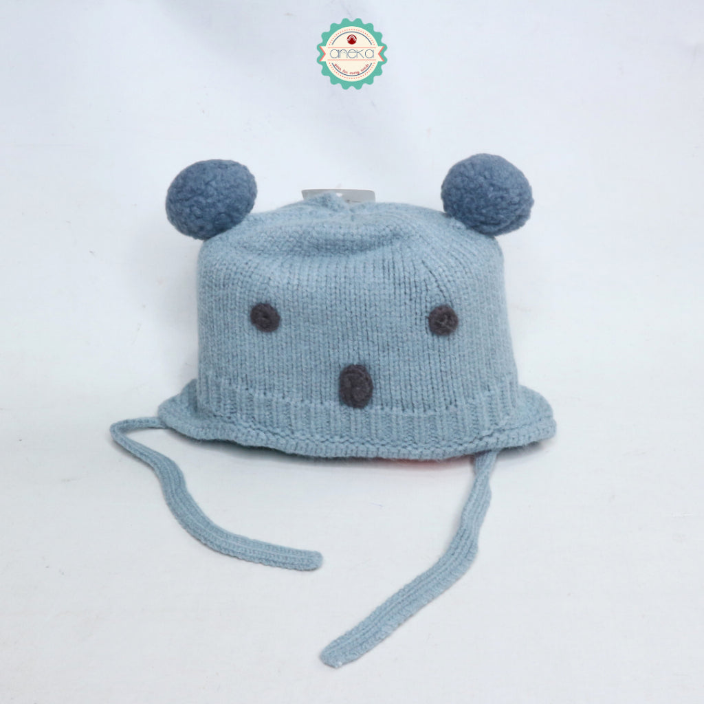 ANEKA - Topi Kupluk Rajut / Kupluk Rajut Anak Beruang / Bear Knit Hat Musim Dingin