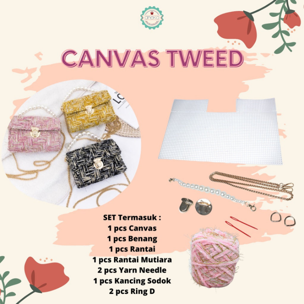 ANEKA - Canvas Plastic / Kanvas Plastik Tweed DIY