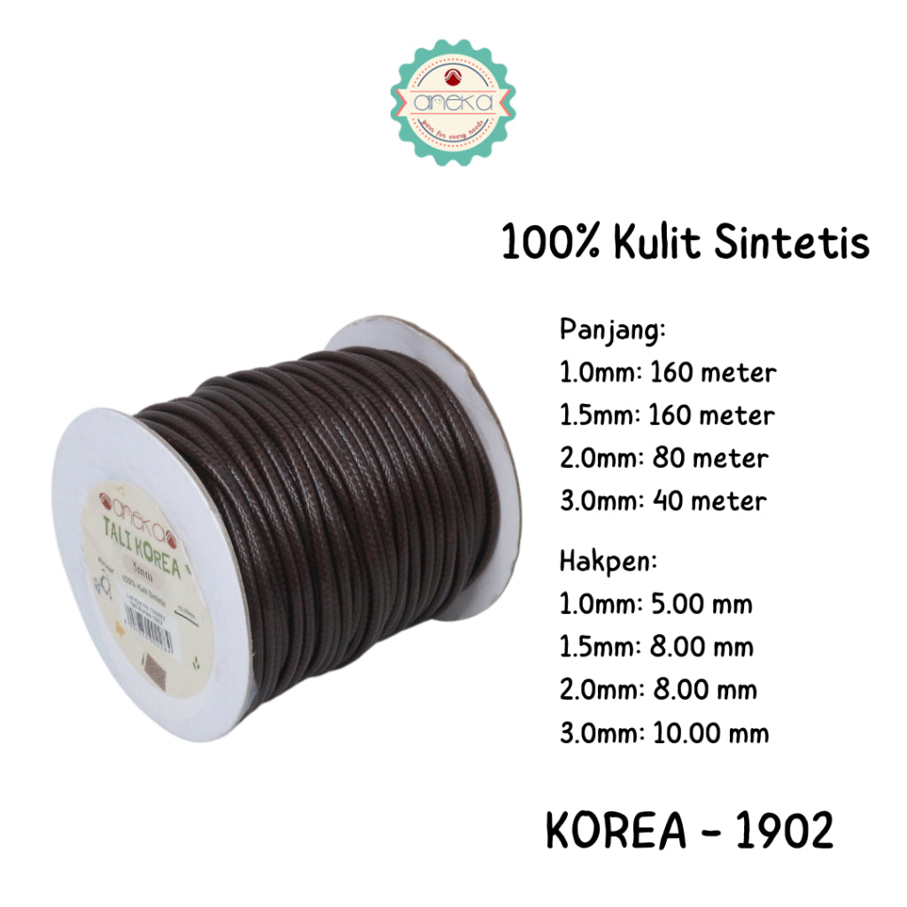 KATALOG - Tali Kulit Gelang Korea Warna / Wax Cord Part 2