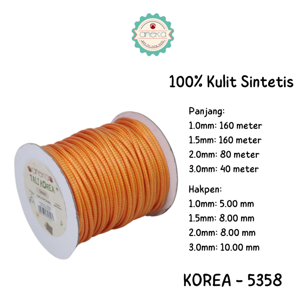 KATALOG - Tali Kulit Gelang Korea Warna / Wax Cord Part 2