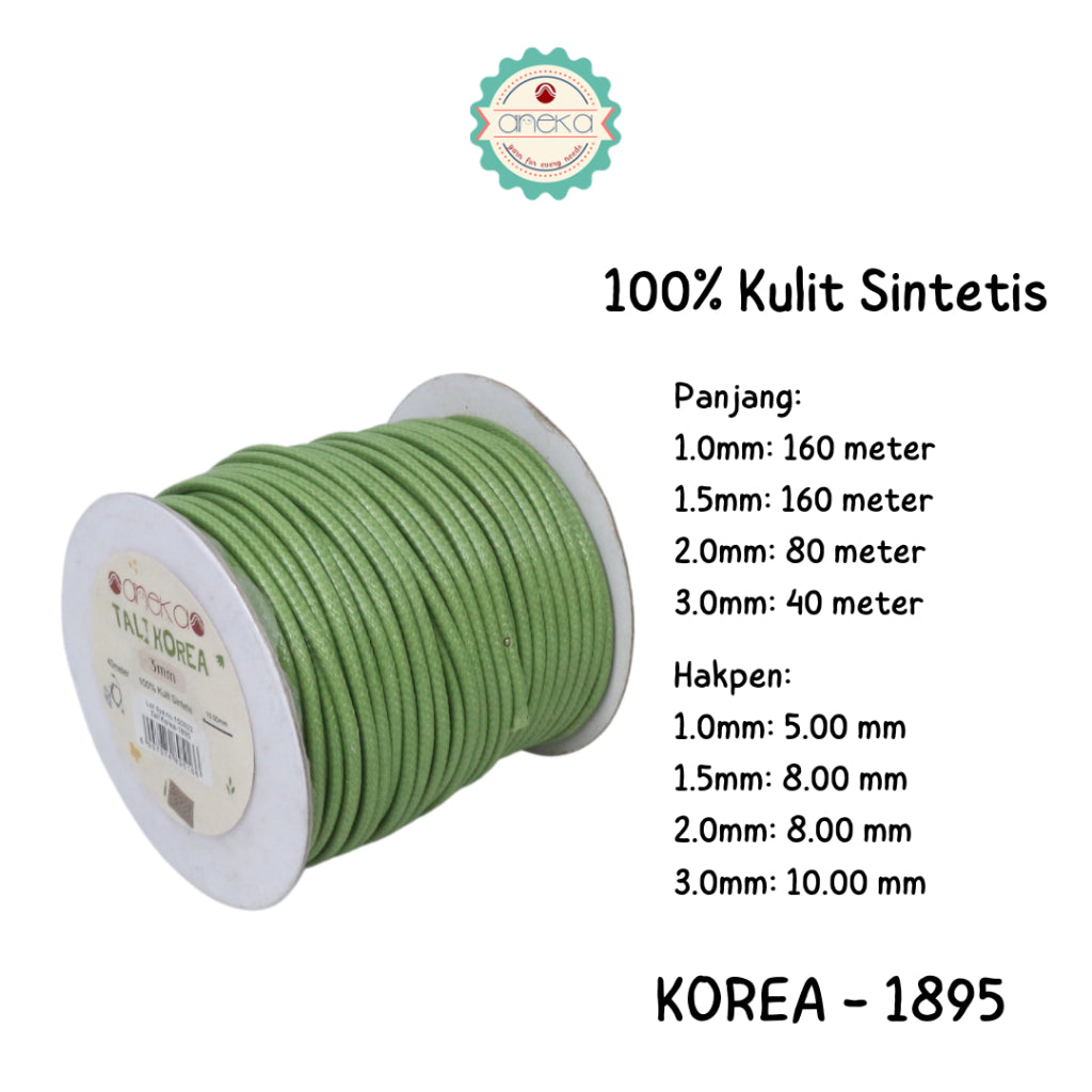 KATALOG - Tali Kulit Gelang Korea Warna / Wax Cord Part 2