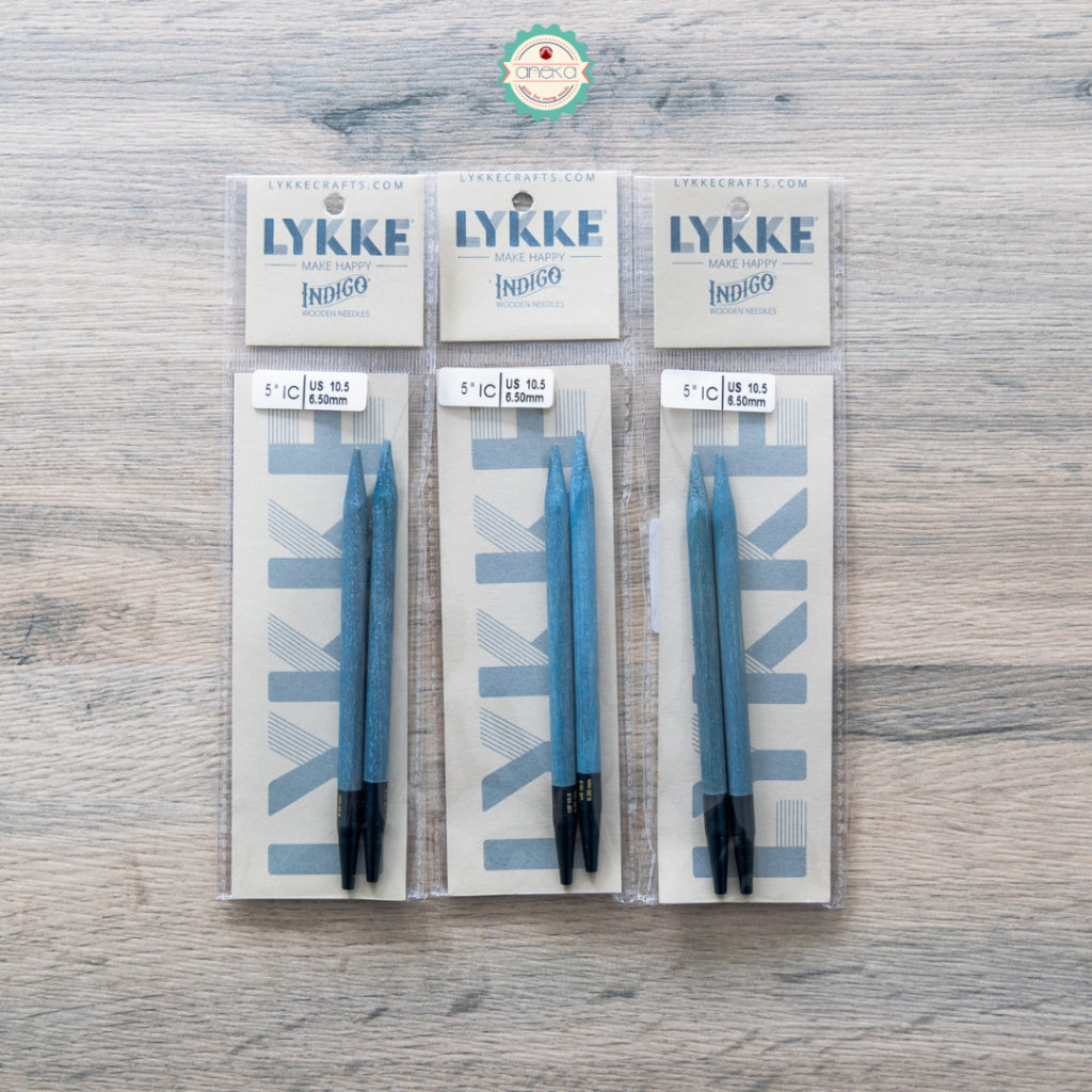 LYKKE - Indigo Interchangeable Needle / Alat Rajut Jarum Knitting