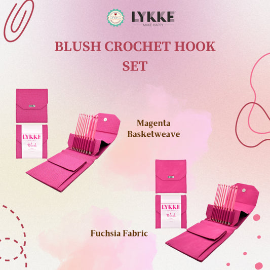 Lykke - Blush Crochet Hook Set / Alat Rajut Jarum Rajut Hakpen Knitting