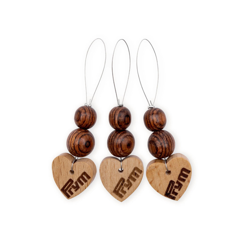 Prym - Stitch Markers Wood / Penanda Rajut Kayu