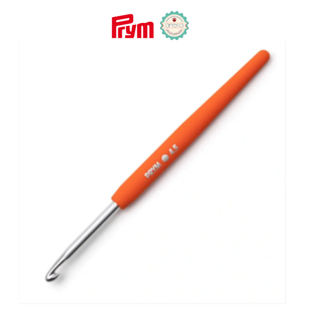 PRYM - Alat Rajut / Hakpen / Crochet Hooks for Wool With Soft Handle - SET (2-6mm)