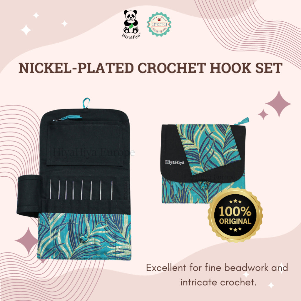 HIYAHIYA - Alat Rajut Knitting Nickel-Plated Crochet Hook Set