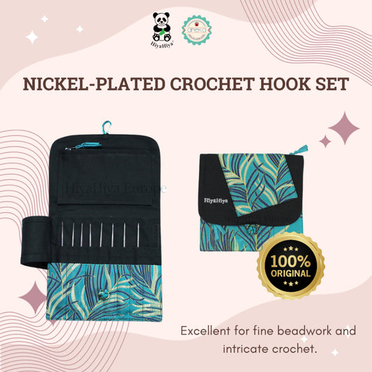 HiyaHiya - Alat Rajut Knitting Nickel-Plated Crochet Hook Set