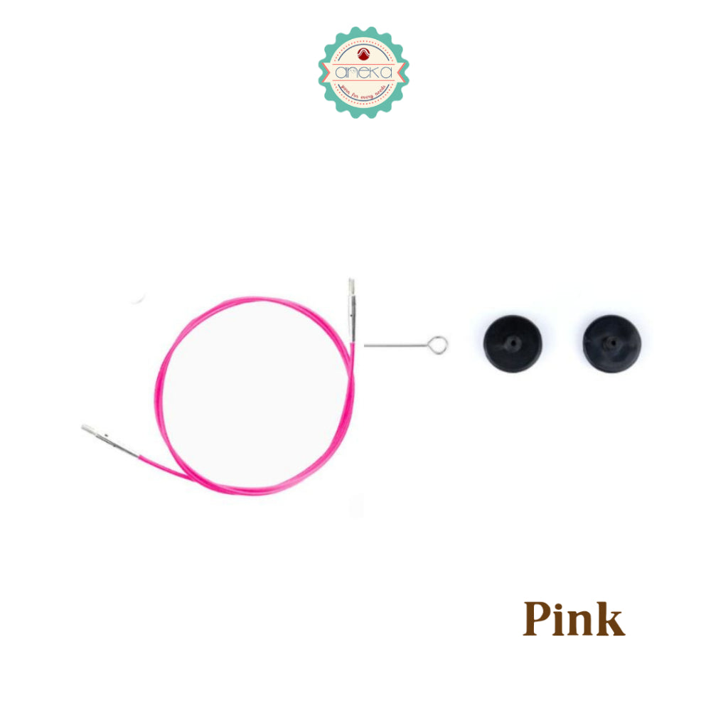 LYKKE - Swivel Interchangeable Cords / Alat Rajut Jarum Kabel Knitting