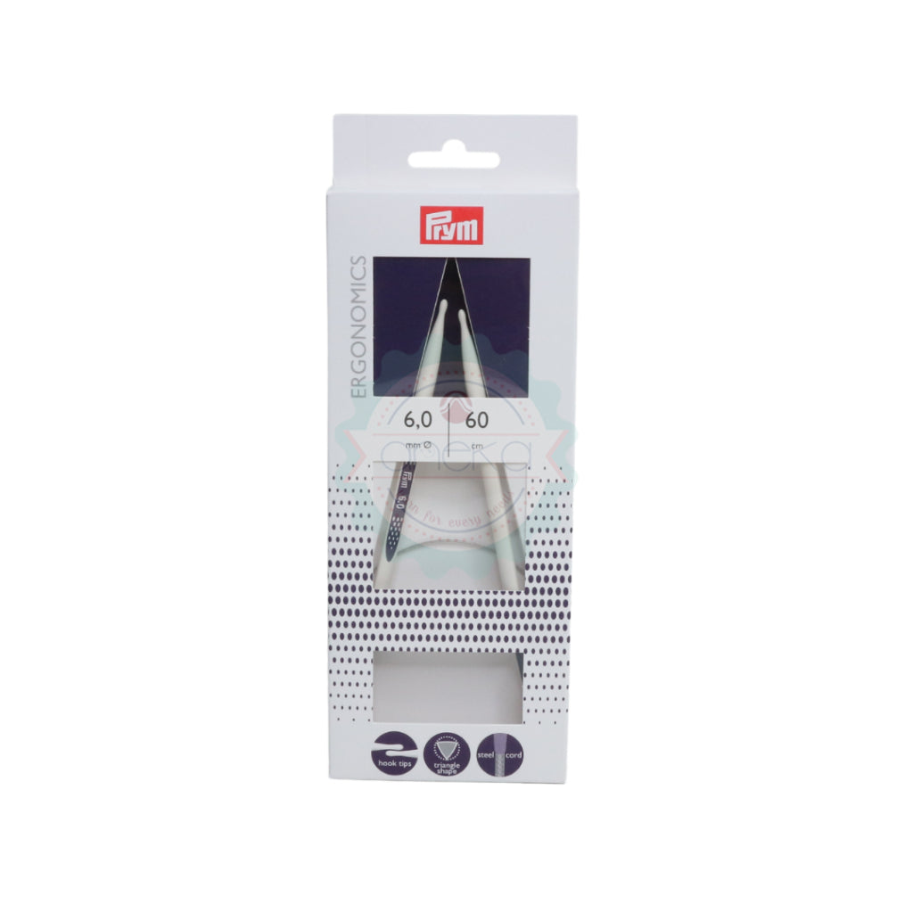 PRYM - Circular Knitting Needles Ergonomics 60cm / Jarum Rajut