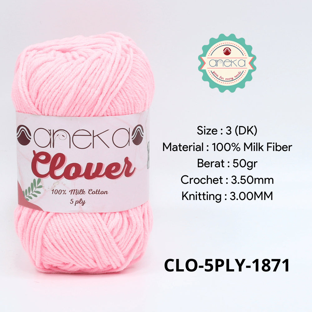 KATALOG - Benang Rajut Clover Katun Susu 5 PLY / 100% Milk Fiber Crochet Knitting Yarn Part 2