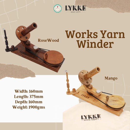 Lykke - Works Yarn Winder / Alat Penggulung Benang / Golongan Benang