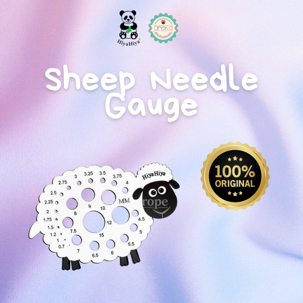 HIYAHIYA - Alat Rajut Penggaris / Sheep Needle Gauge