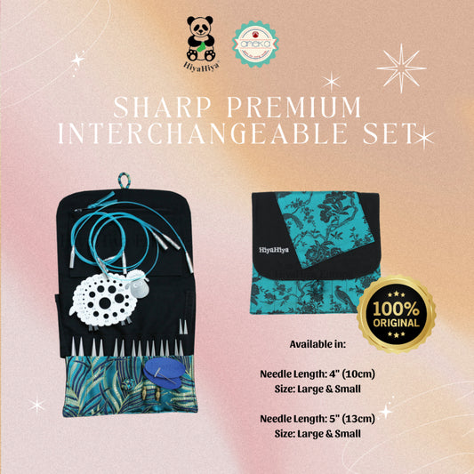 HiyaHiya - Alat Rajut Knitting Sharp Premium Interchangeable Set