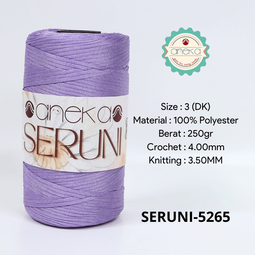 KATALOG - Benang Rajut Seruni / Pipih / Polyester Flat / Tape / Spaghetti Crochet Knitting Yarn