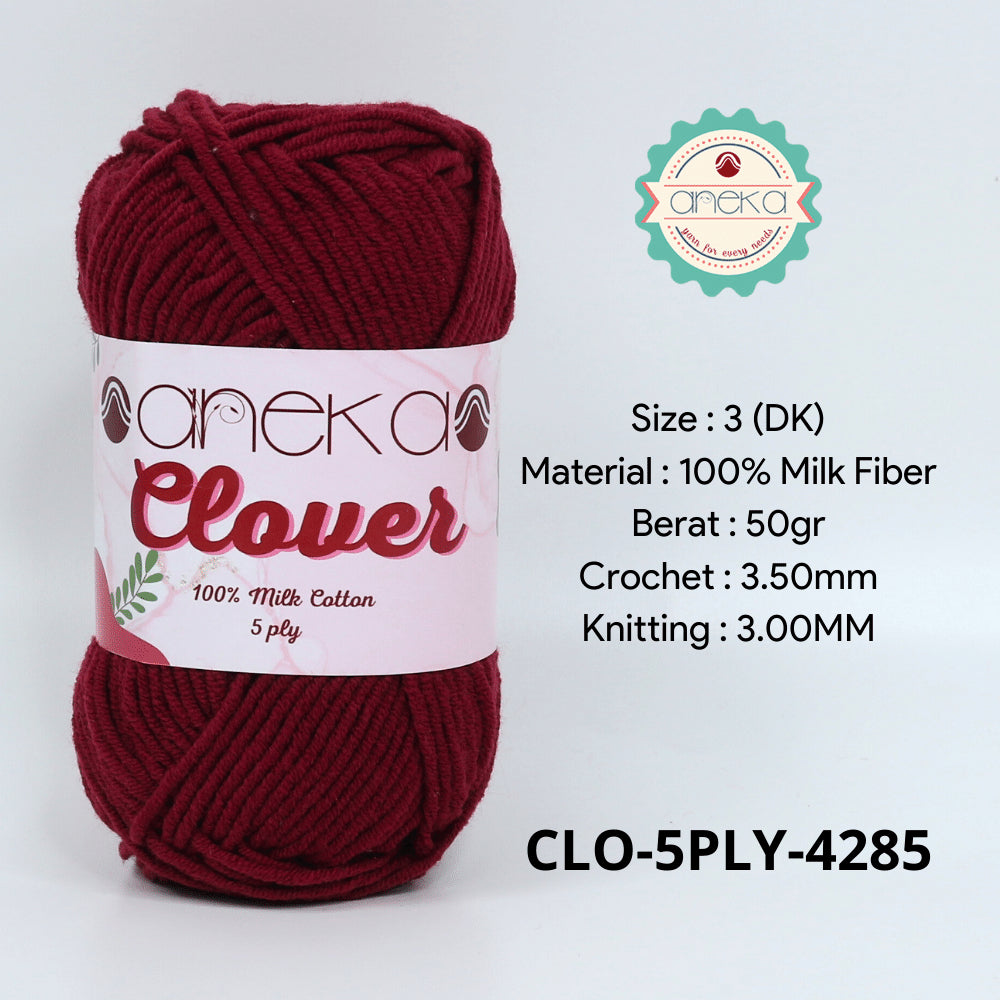 KATALOG - Benang Rajut Clover Katun Susu 5 PLY / 100% Milk Fiber Crochet Knitting Yarn Part 2