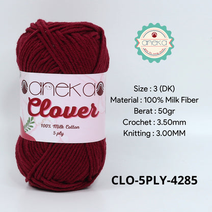 KATALOG - Benang Rajut Clover Katun Susu 5 PLY / 100% Milk Fiber Crochet Knitting Yarn Part 2