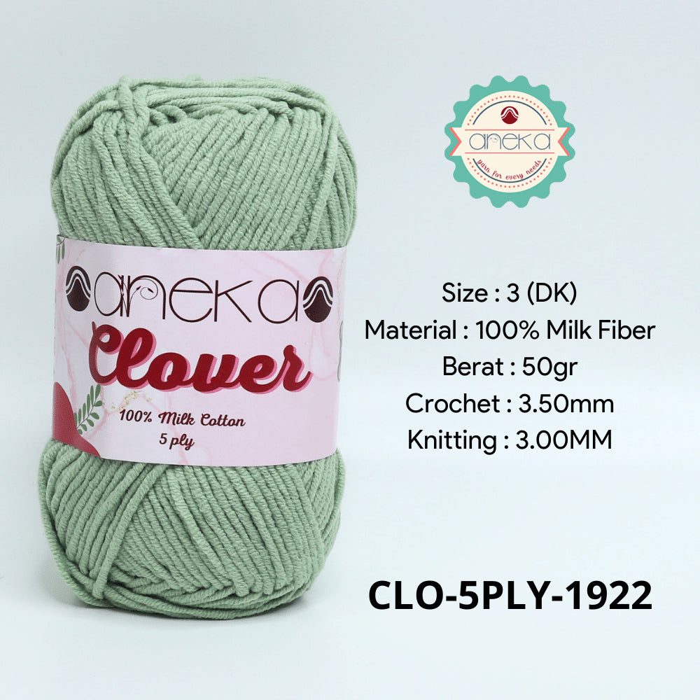 KATALOG - Benang Rajut Clover Katun Susu 5 PLY / 100% Milk Fiber Crochet Knitting Yarn Part 2