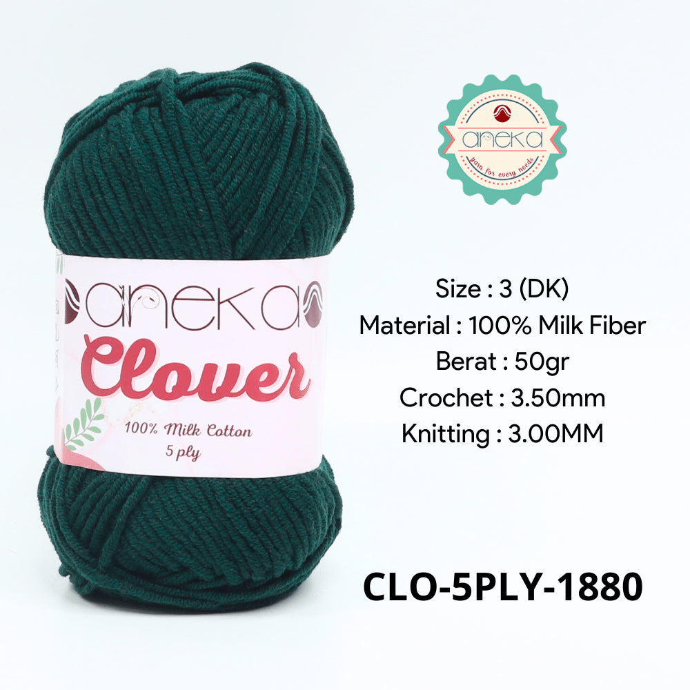 KATALOG - Benang Rajut Clover Katun Susu 5 PLY / 100% Milk Fiber Crochet Knitting Yarn Part 2