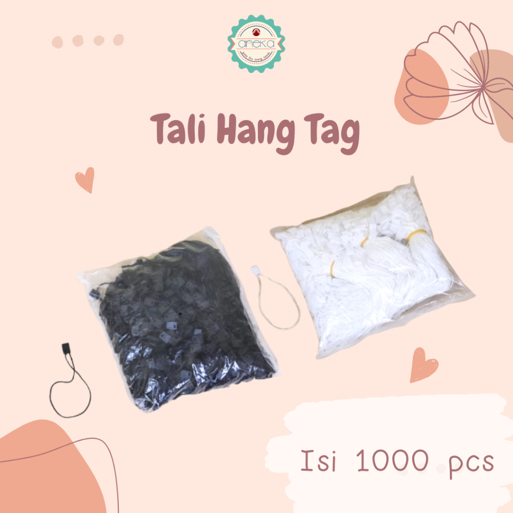 Tali Hang Tag / Tag Rope Warna Murah Isi 1000pcs