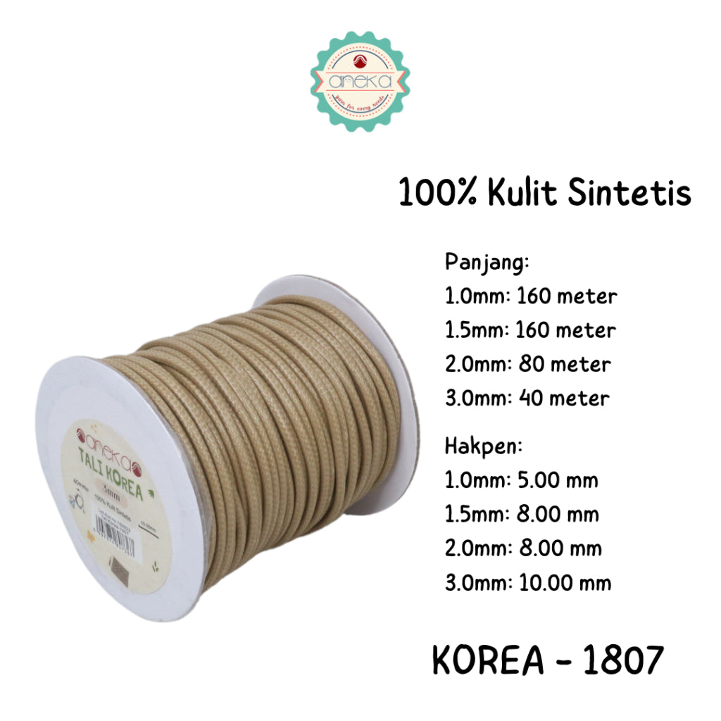 KATALOG - Tali Kulit Gelang Korea Warna / Wax Cord Part 2