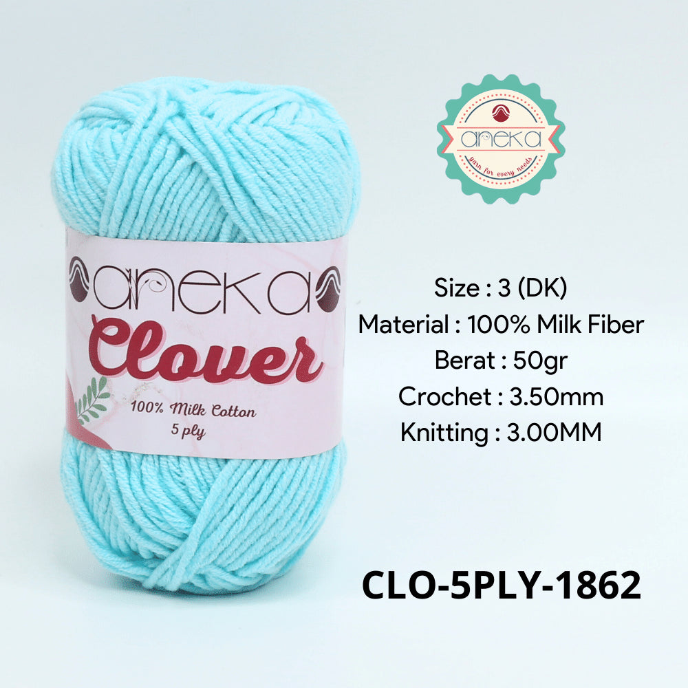 KATALOG - Benang Rajut Clover Katun Susu 5 PLY / 100% Milk Fiber Crochet Knitting Yarn Part 2