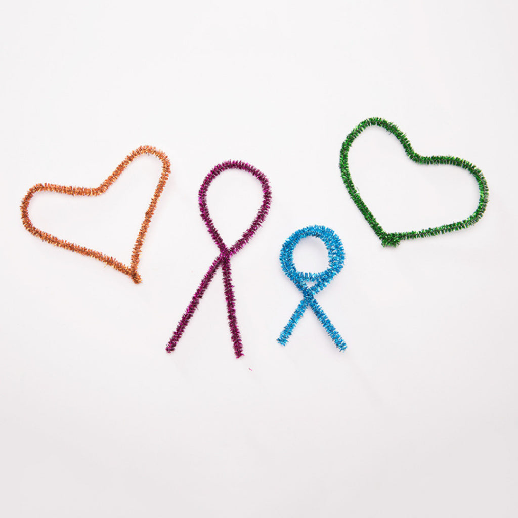 AnekaBenang - Merci Feather Wire / Metallic Glitter Chenille Stalk / Pipe Cleaner DIY Bouquet