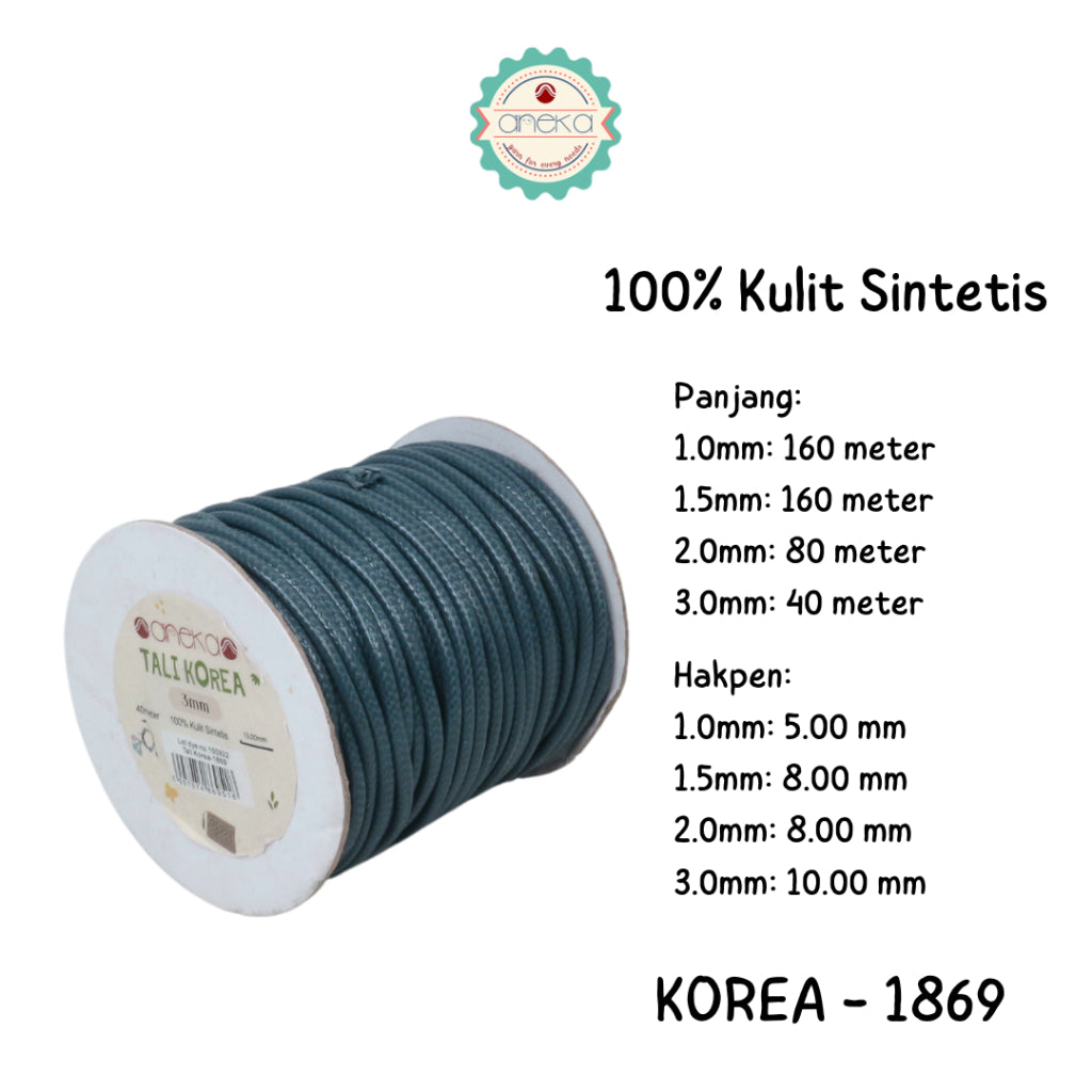 KATALOG - Tali Kulit Gelang Korea Warna / Wax Cord Part 2