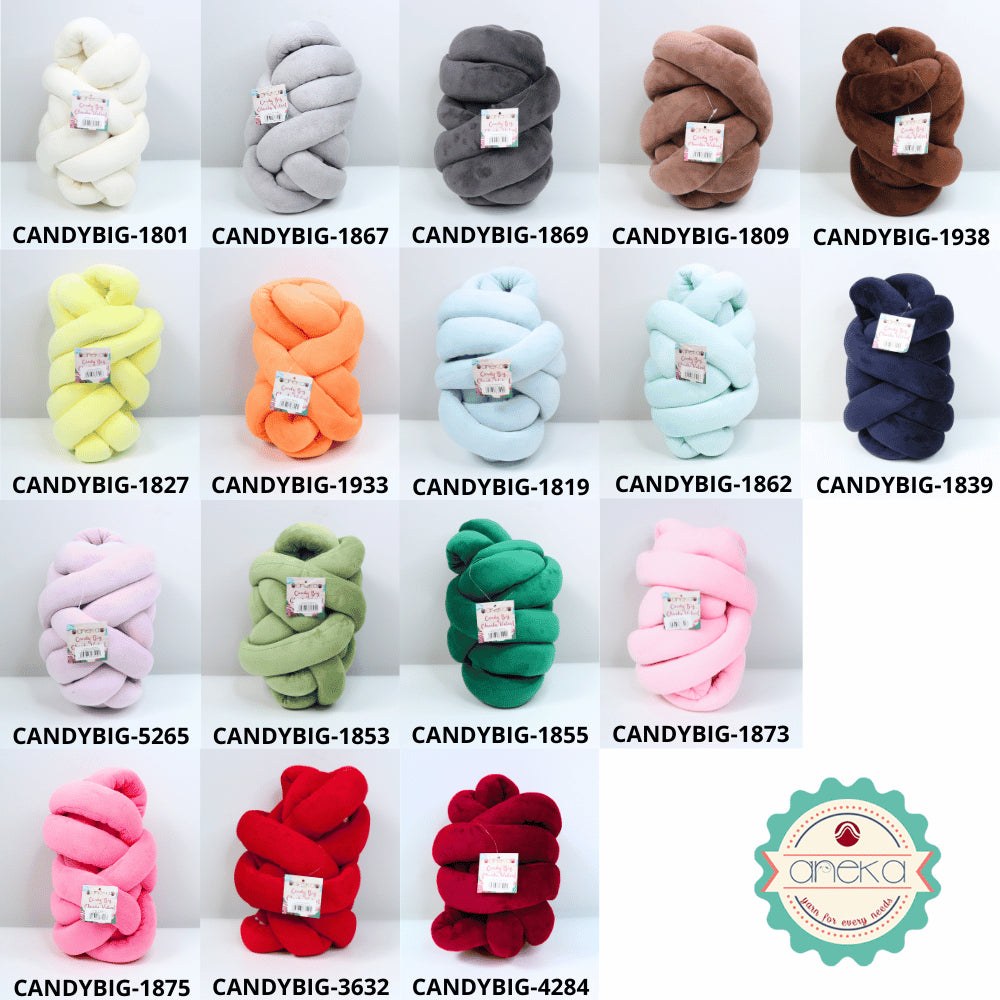 KATALOG - Benang Rajut Candy Big Chunky Velvet / Chunky Yarn / Bludru